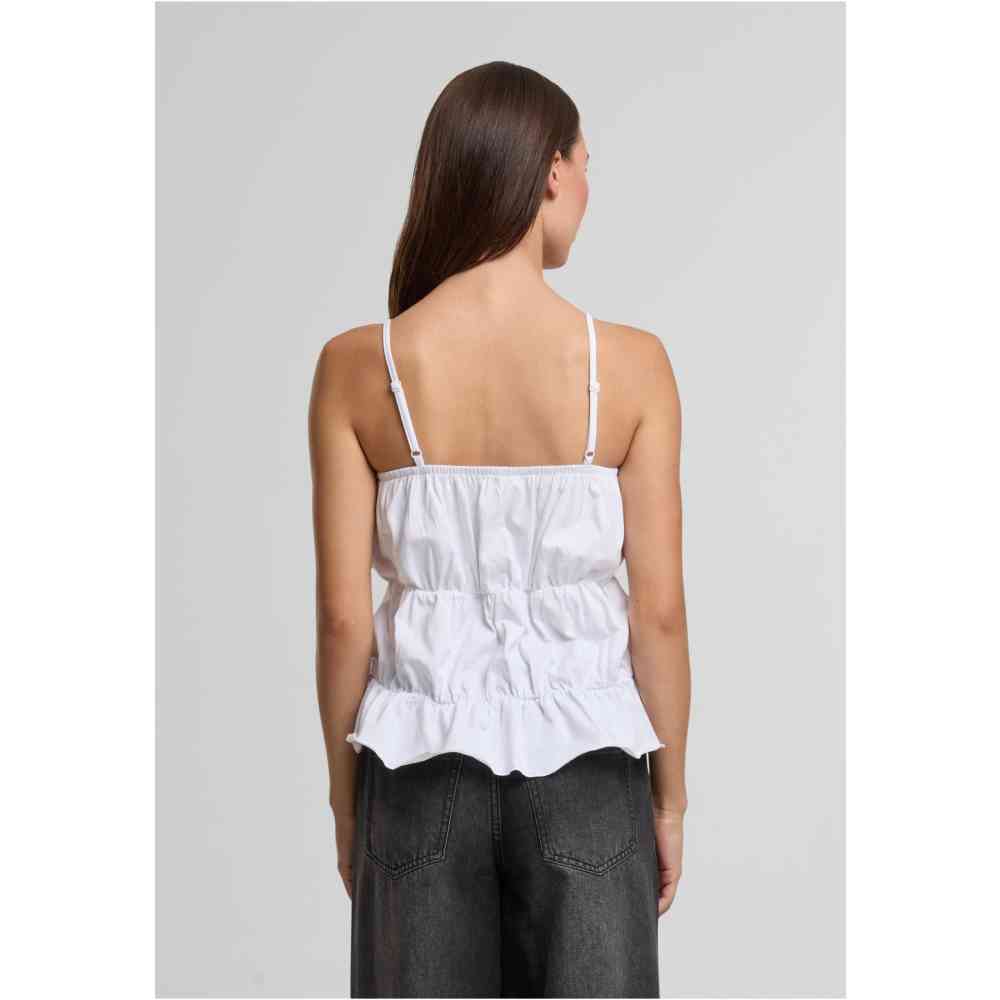 Urban Classics - Tiered Cami Haut sans manches - Blanc